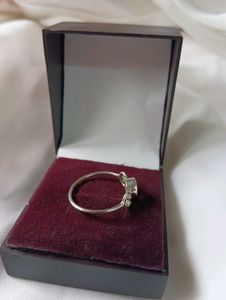 Pure Silver Citrine Ring