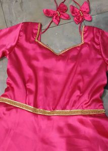 satin anarkali soft