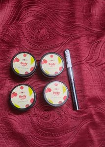Lakme Eyeliner & Plum Body Scrub
