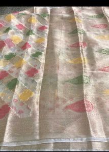 New Organza Saree With Blouse Fabric