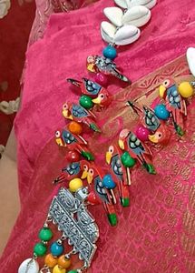 Price Drop !! Hand Made Necklace In Parrot Design