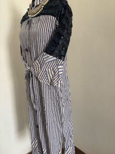Striped Lace Kurti