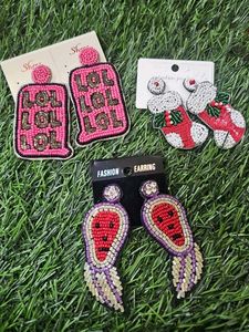 Funky Beaded Earring Set