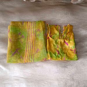🛍️ Green Synthetic Saree ⭐⭐⭐