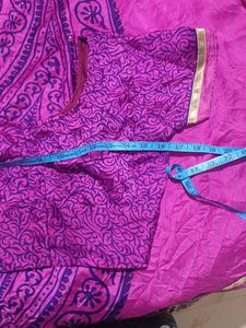 Pink Paisley Saree With stiched blouse-32