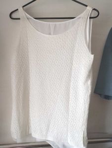 White Sleeveless Top