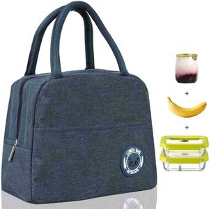 Gray Lunch Bag - Insulated &amp; Reusable