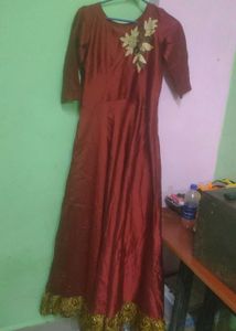 Elegant Embroidered Anarkali Dress