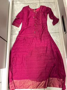 Elegant Maroon Anarkali Suit Set