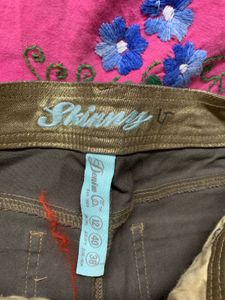 Golden Skinny Fit Denim Jeans