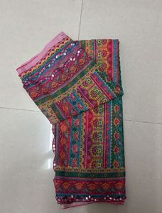 Multi colour bandhani saree