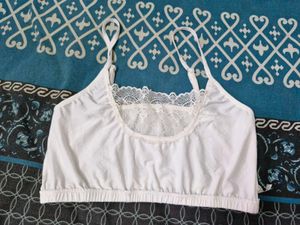 White Lace Trim Cami