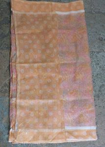 Orange Floral Saree