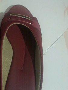 Maroon Casual Flats