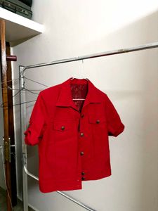 Red Short Sleeve Jacket