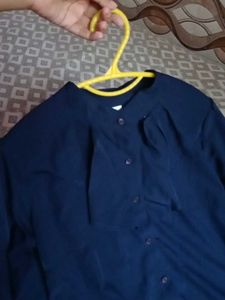 Korean Navy Blue Top