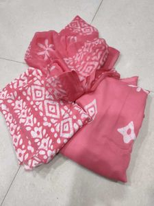 bandhani printed synthetic crepe suit sale