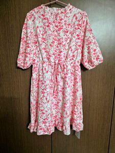 URBANIC Pink Floral Dress | 36 To 40