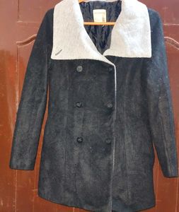 Elegant Black Peacoat