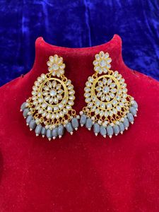 Kundan Chandbali Earrings