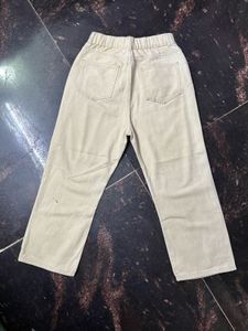 Beige Casual Pants