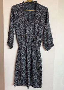 V-neck Short Dress