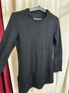 Stylish Black Top short dress