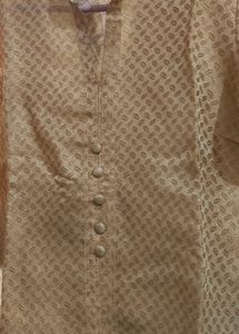 Elegant Beige golden Kurta