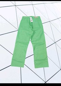 Lime Green Wide Leg Pants