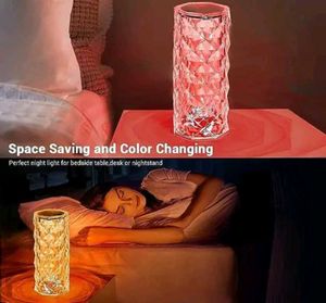 Crystal Diamond Table Lamp With Touch Sensor