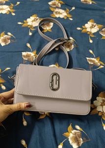 Grey Boxy Sling Bag