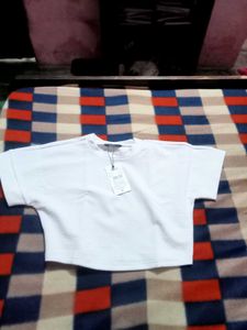 White Crop Top - New with Tags