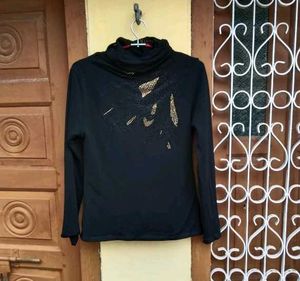 Dark Black Turtle Neck