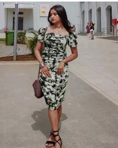 Tie-Dye Bodycon Dress