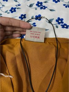 Stylish Mustard Wrap Top