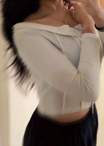Beige Zip-Up Corset Top