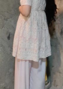 Pink Lucknowi Co-ord Set