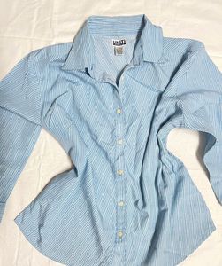 Striped Light Blue Shirt🩵🤍