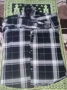 Black and White Chek Multicular Man Shirt