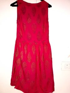 rani pink colour co-ord dress, sharara