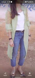 long jacket, shrug