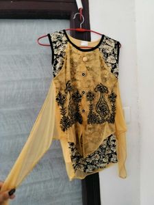 Stylish Mustard Printed Top
