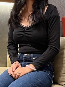 Black Long Sleeve Top