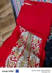 Elegant Red Embroidered Kurta Set