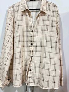 Checkered Button-Down Shirt