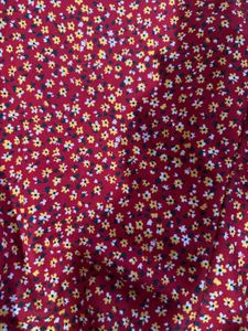 Red Floral Mini Dress