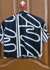 Abstract Print Short Sleeve Shirt