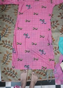 Pink Printed Kurta