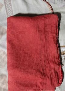 Coral Crinkle Scarf