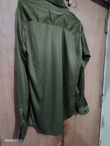 Pearl Ocean Green Party Shirt Of Size &#34;M&#34;